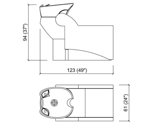 Мойка парикмахерская WASHLOUNGE JUBILEE BASIC