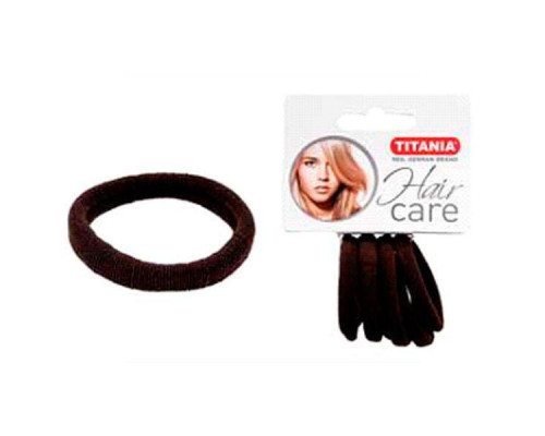 Резинки Titania 4см 6 шт/уп коричневые 7869